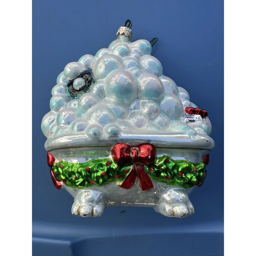 Vintage Kurt Adler Betty Boop Bubble Bath  1998‎ Polonaise Glass Ornament